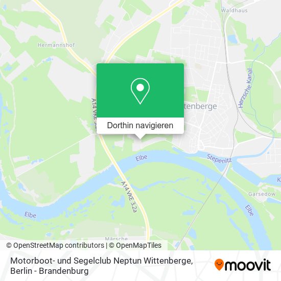 Motorboot- und Segelclub Neptun Wittenberge Karte