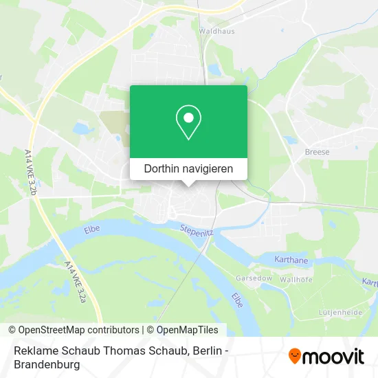 Reklame Schaub Thomas Schaub Karte