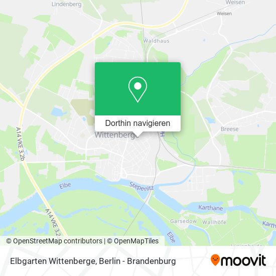 Elbgarten Wittenberge Karte