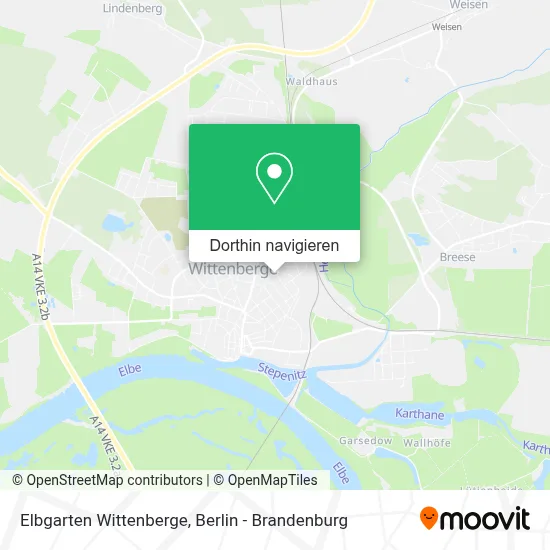 Elbgarten Wittenberge Karte