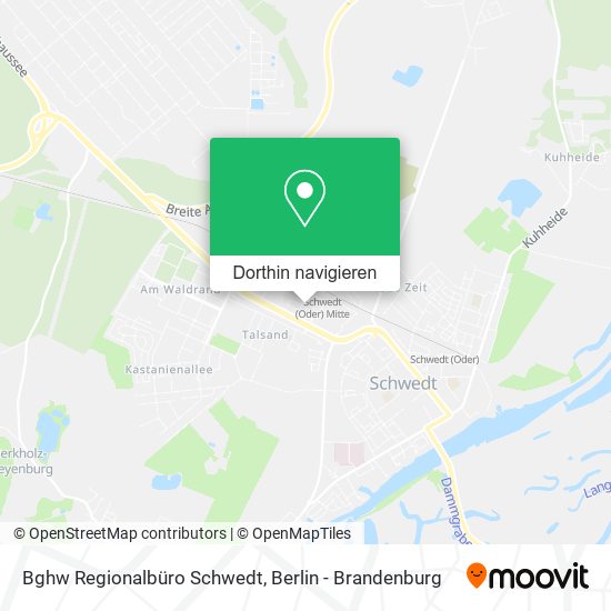 Bghw Regionalbüro Schwedt Karte