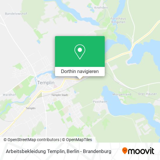 Arbeitsbekleidung Templin Karte