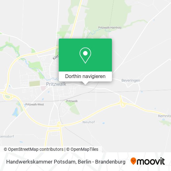 Handwerkskammer Potsdam Karte