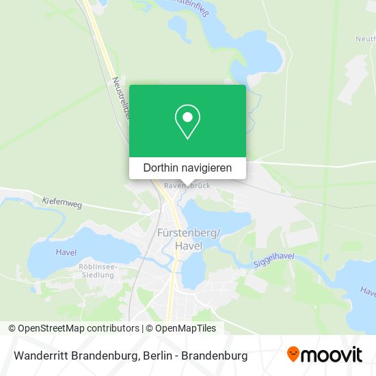 Wanderritt Brandenburg Karte