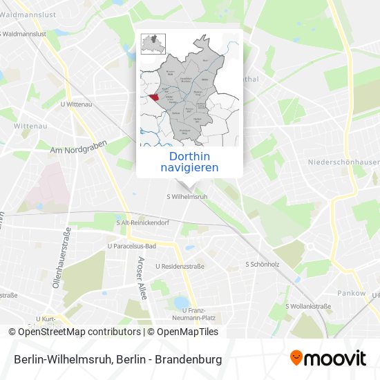 Berlin-Wilhelmsruh Karte