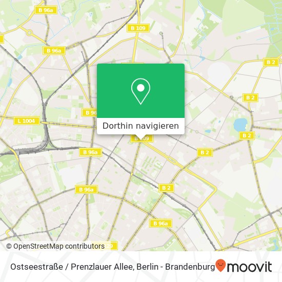 Ostseestraße / Prenzlauer Allee Karte