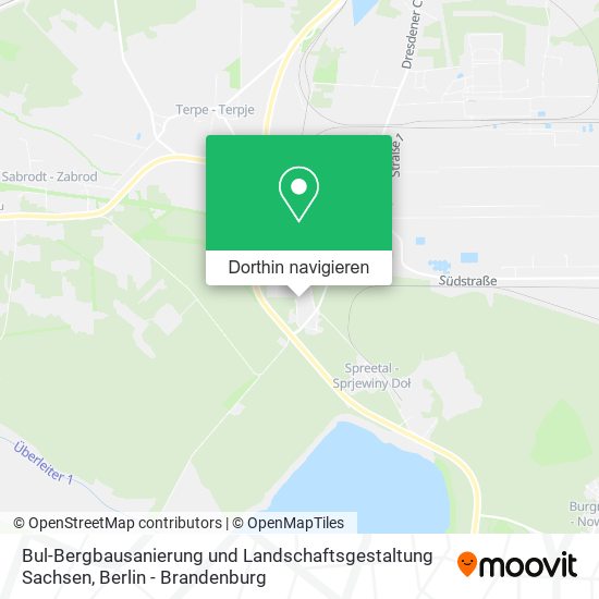 Bul-Bergbausanierung und Landschaftsgestaltung Sachsen Karte