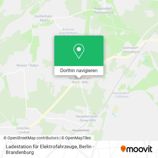 Ladestation für Elektrofahrzeuge Karte