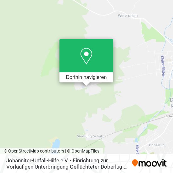Johanniter-Unfall-Hilfe e.V. - Einrichtung zur Vorläufigen Unterbringung Geflüchteter Doberlug-Kirc Karte