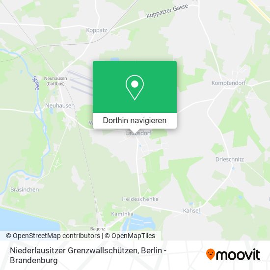 Niederlausitzer Grenzwallschützen Karte