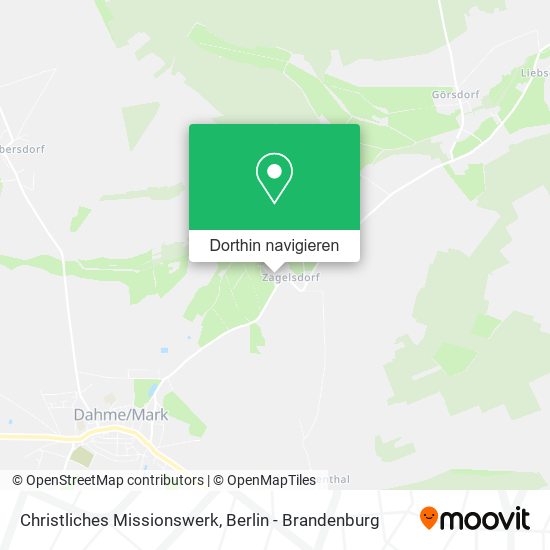 Christliches Missionswerk Karte