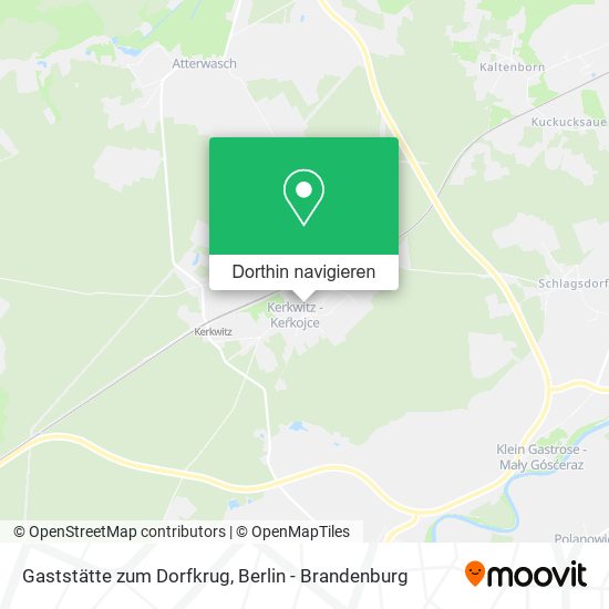 Gaststätte zum Dorfkrug Karte