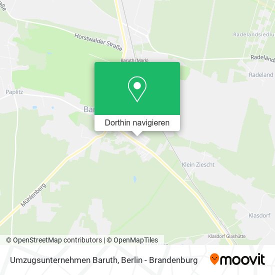 Umzugsunternehmen Baruth Karte