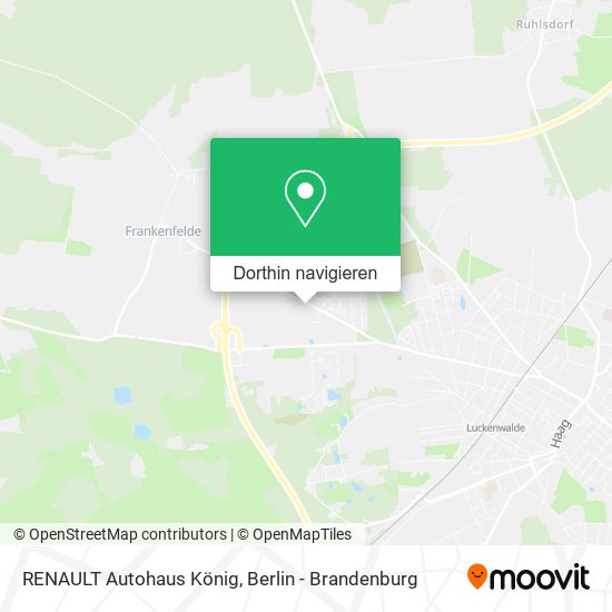 RENAULT Autohaus König Karte