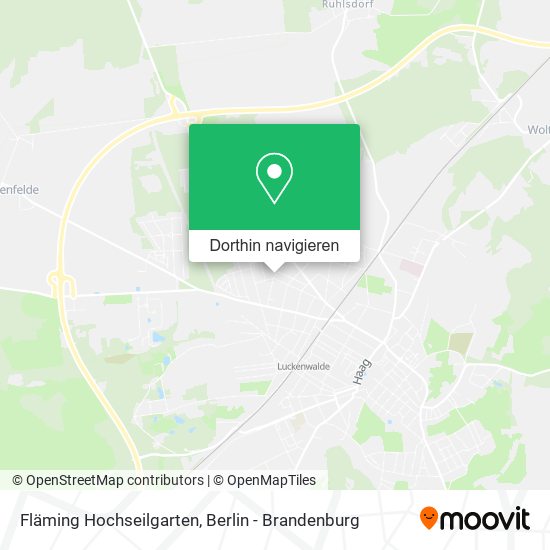 Fläming Hochseilgarten Karte