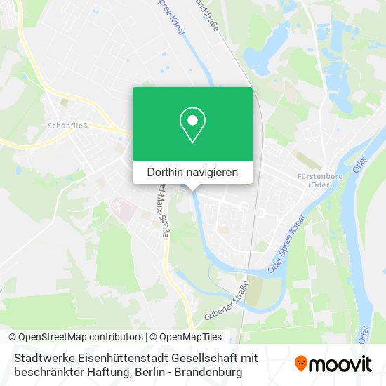 Stadtwerke Eisenhüttenstadt Gesellschaft mit beschränkter Haftung Karte