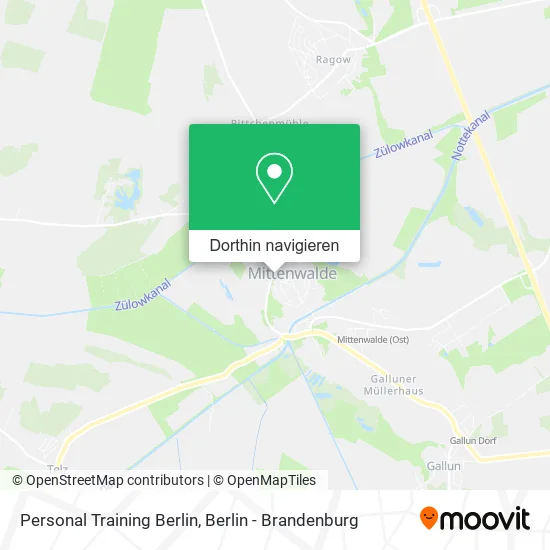 Personal Training Berlin Karte