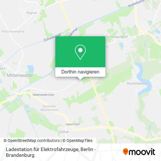 Ladestation für Elektrofahrzeuge Karte