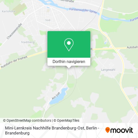 Mini-Lernkreis Nachhilfe Brandenburg-Ost Karte