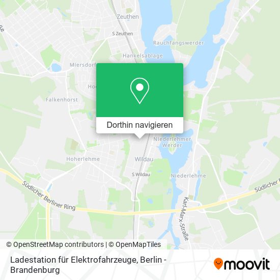 Ladestation für Elektrofahrzeuge Karte