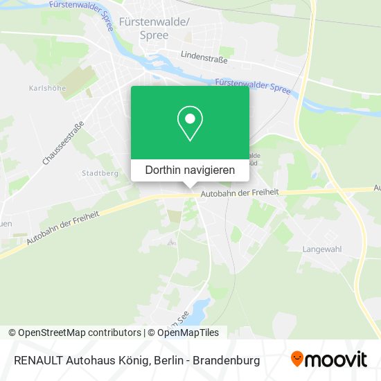RENAULT Autohaus König Karte