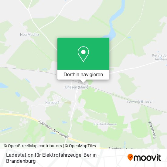 Ladestation für Elektrofahrzeuge Karte