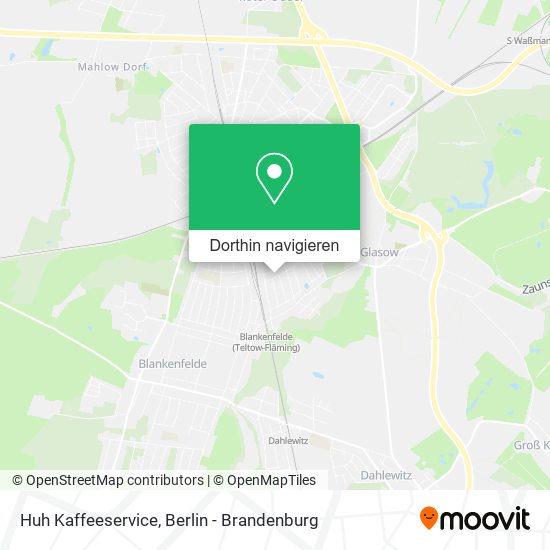 Huh Kaffeeservice Karte