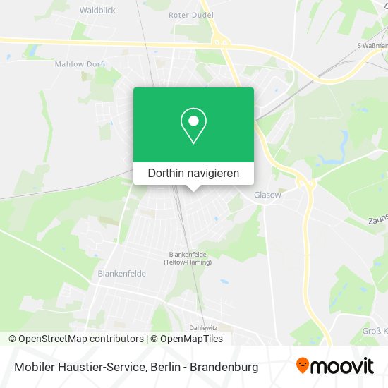 Mobiler Haustier-Service Karte