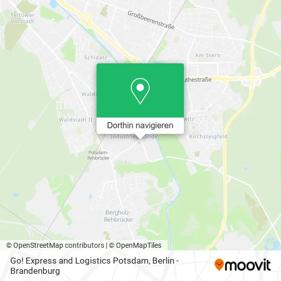 Go! Express and Logistics Potsdam Karte