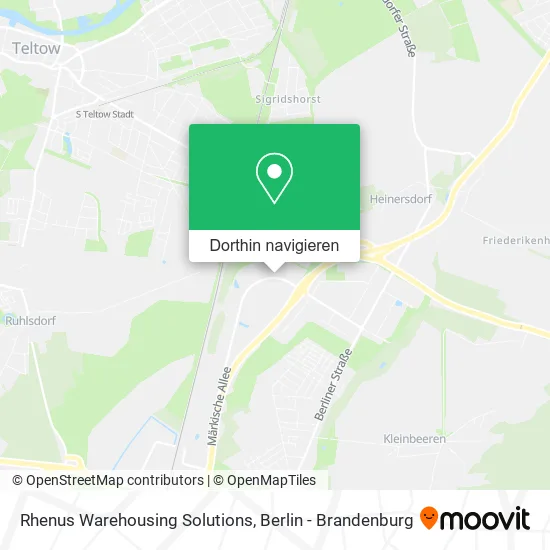 Rhenus Warehousing Solutions Karte