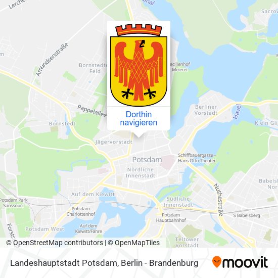 Landeshauptstadt Potsdam Karte