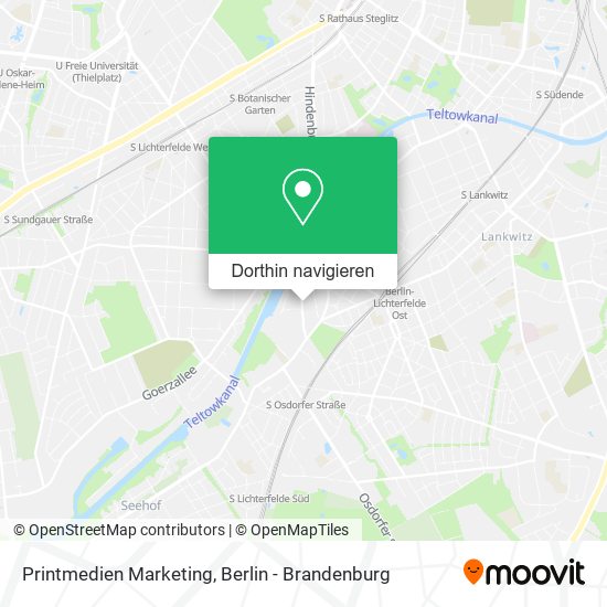 Printmedien Marketing Karte