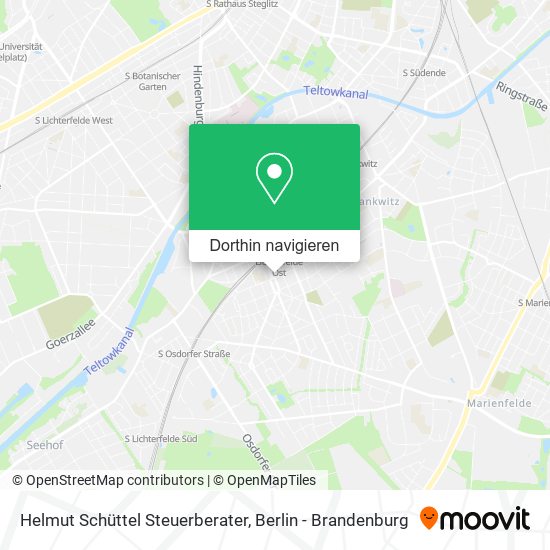 Helmut Schüttel Steuerberater Karte