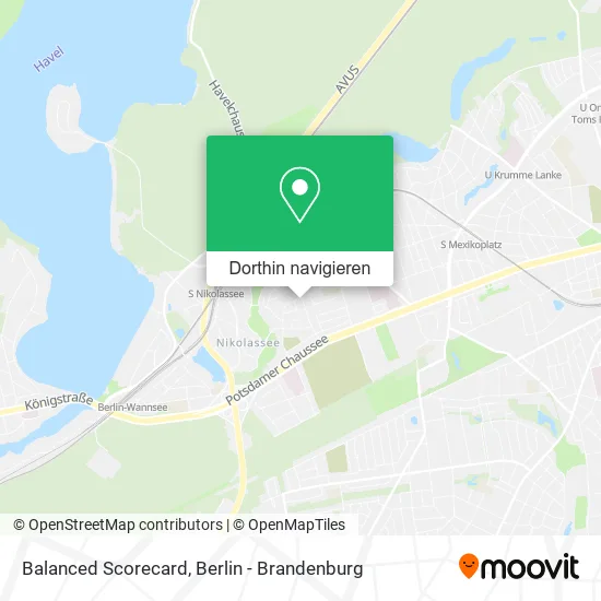 Balanced Scorecard Karte
