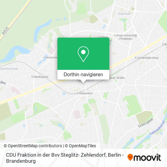 CDU Fraktion in der Bvv Steglitz- Zehlendorf Karte