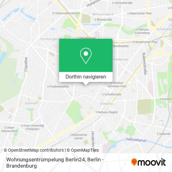 Wohnungsentrümpelung Berlin24 Karte