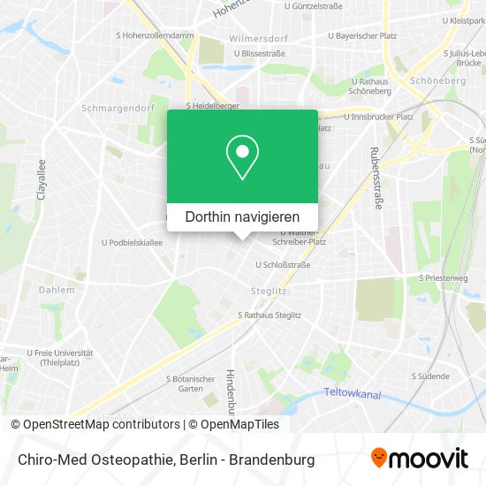 Chiro-Med Osteopathie Karte