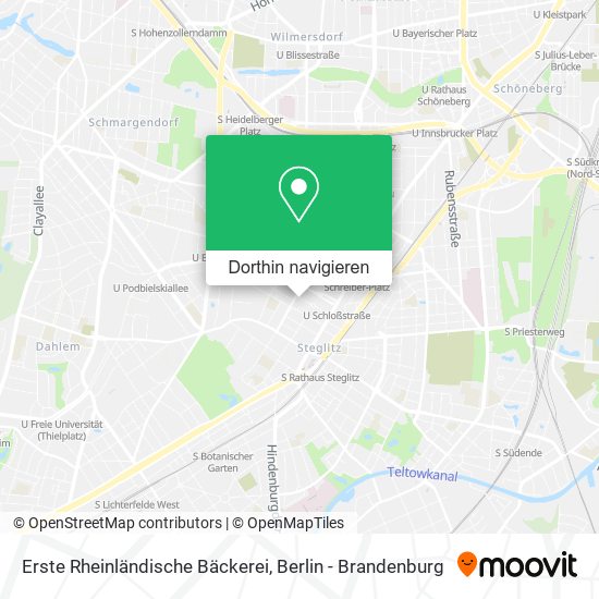 Erste Rheinländische Bäckerei Karte
