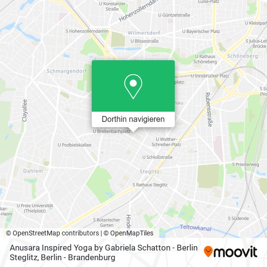 Anusara Inspired Yoga by Gabriela Schatton - Berlin Steglitz Karte