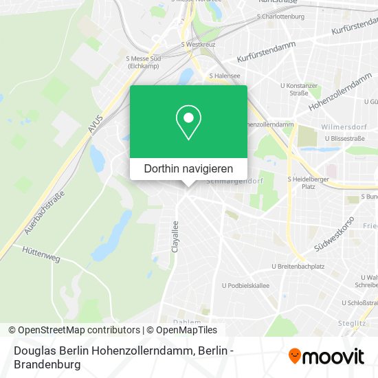 Douglas Berlin Hohenzollerndamm Karte