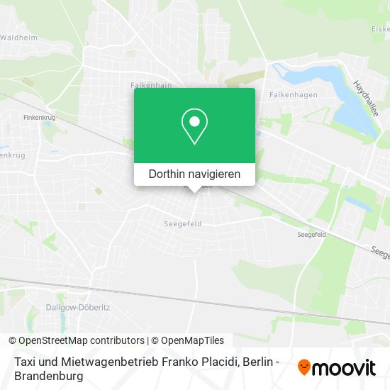 Taxi und Mietwagenbetrieb Franko Placidi Karte