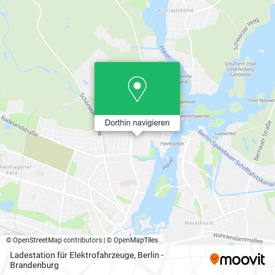 Ladestation für Elektrofahrzeuge Karte