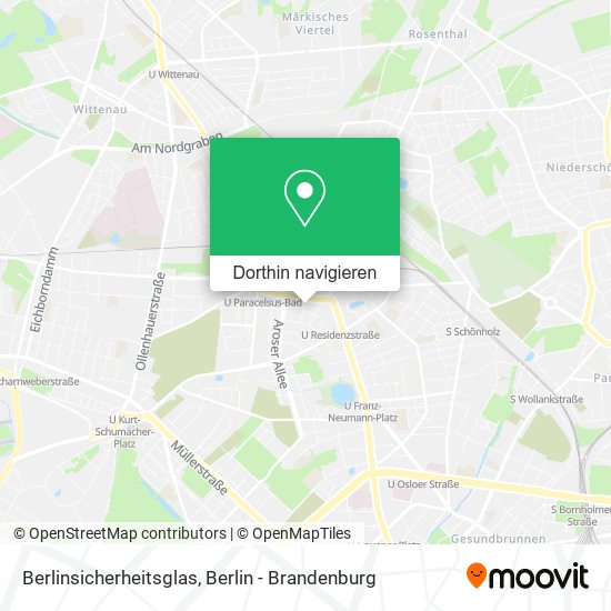 Berlinsicherheitsglas Karte