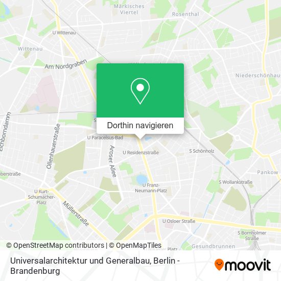 Universalarchitektur und Generalbau Karte