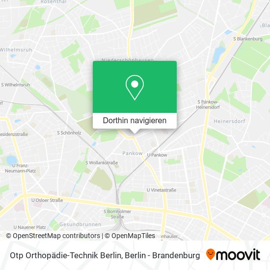 Otp Orthopädie-Technik Berlin Karte