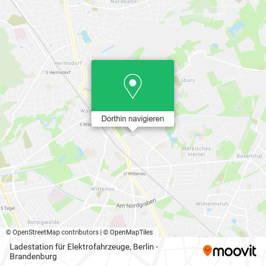 Ladestation für Elektrofahrzeuge Karte