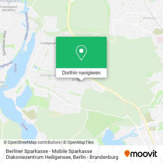 Berliner Sparkasse - Mobile Sparkasse Diakoniezentrum Heiligensee Karte