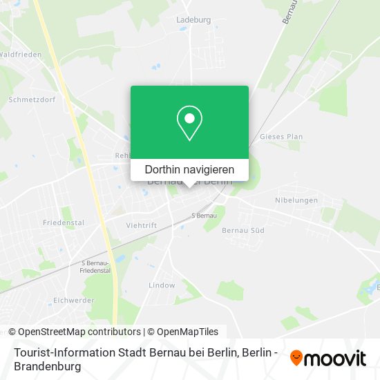 Tourist-Information Stadt Bernau bei Berlin Karte
