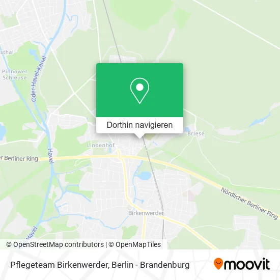 Pflegeteam Birkenwerder Karte