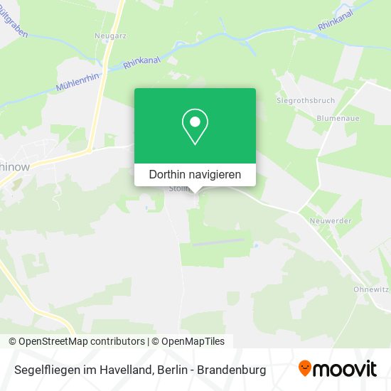 Segelfliegen im Havelland Karte
